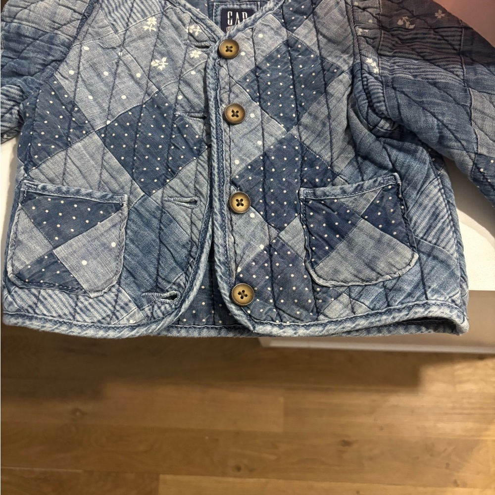 GAP Kids Blue Quilted Jacket